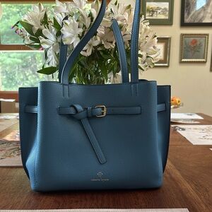 Nanette Lepore Blue Leather Tote
